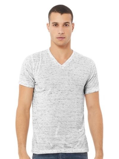 Unisex Textured Jersey V-Neck Tee