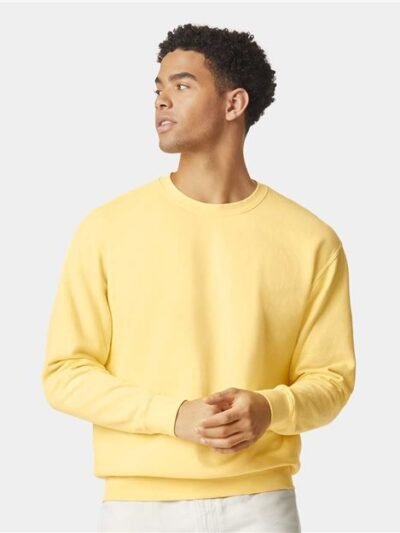 Unisex Garment-Dyed Lightweight Fleece Crewneck Sweatshirt