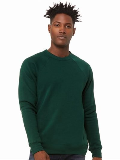 Unisex Sponge Fleece Raglan Crewneck Sweatshirt