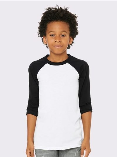 Youth Three-Quarter Sleeve Baseball Tee